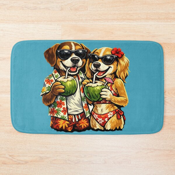 Item preview, Summer Love Dog Couple Beach Sunset Streetwear Graphic  designed and sold by digitalbob60.