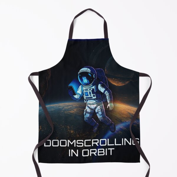 Item preview, Doomscrolling In Orbit designed and sold by QuietNovaShop.