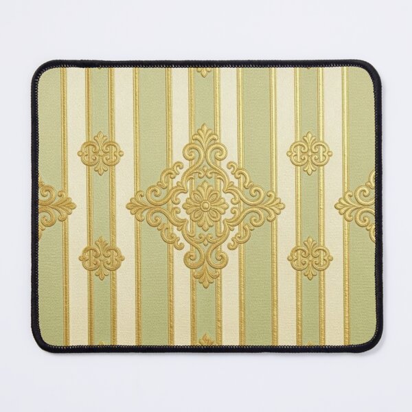 Item preview, Striped Pistachio & Gold Baroque designed and sold by DesignsByPrnces.