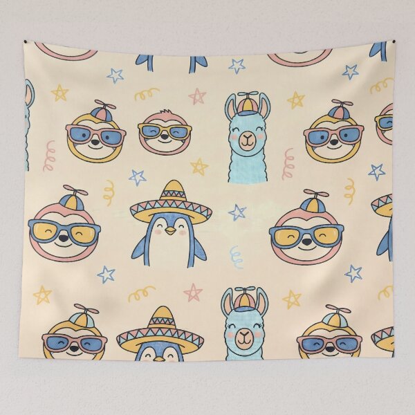 Item preview, LLamas Whimsical Animal Illustrations Playfulness Charm Imaginative Art designed and sold by ART ATTACK ZONE.