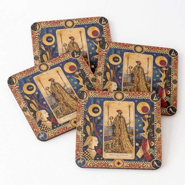 Item preview, Tarot card 'Two of Wands'. designed and sold by Natalia-Vlad.