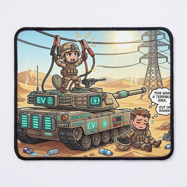 Item preview, EV Tank Range Anxiety - Funny Electric Vehicle Sticker designed and sold by sabarinath3421.