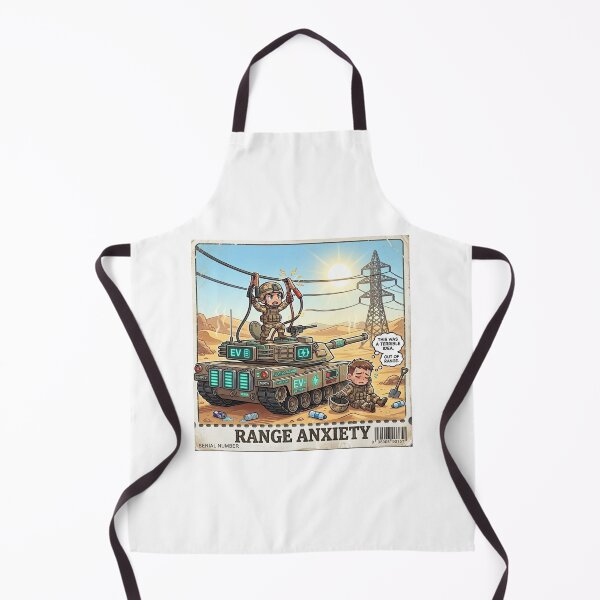 Item preview, EV Tank Range Anxiety - Funny Electric Vehicle Sticker designed and sold by sabarinath3421.