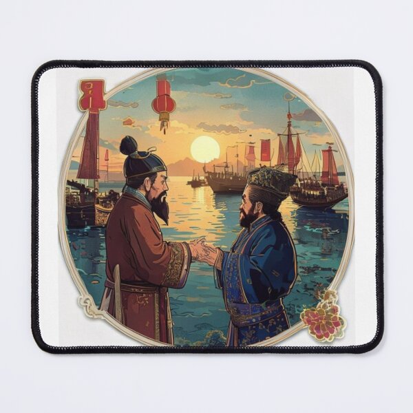 Item preview, Kublai Khan e Marco Polo se despedindo designed and sold by juanorcino.