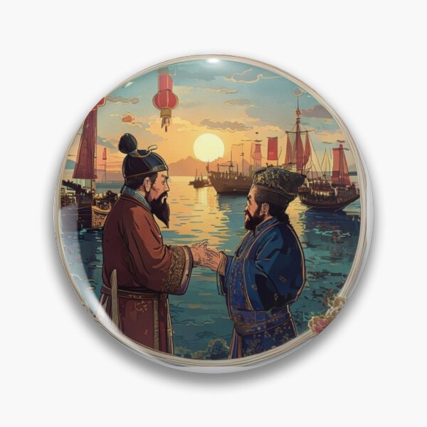 Item preview, Kublai Khan e Marco Polo se despedindo designed and sold by juanorcino.
