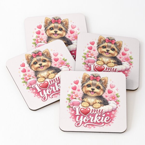 Item preview, I Love My Yorkie – Cute Dog Lover  designed and sold by Yorkie Magic Studio .