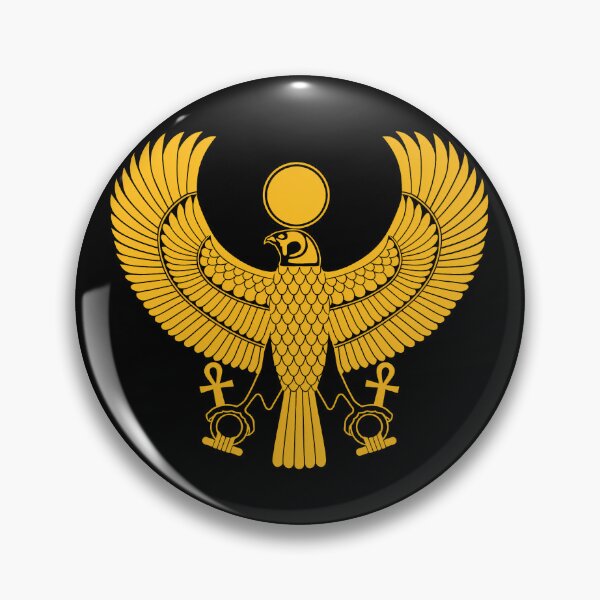 Item preview, Majestic Golden Winged Falcon Horus Ra designed and sold by Ahmed-G-Designs.
