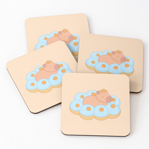 Item preview, Capybara Mochi Donut designed and sold by Meg's Sketchbook.