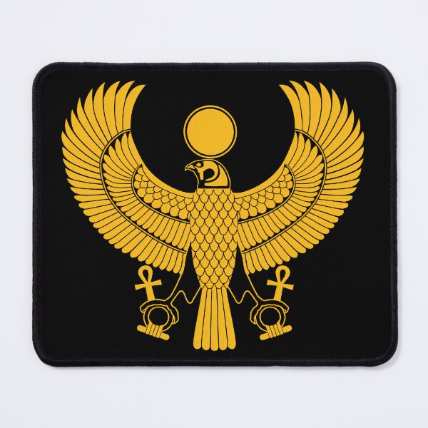 Item preview, Majestic Golden Winged Falcon Horus Ra designed and sold by Ahmed-G-Designs.