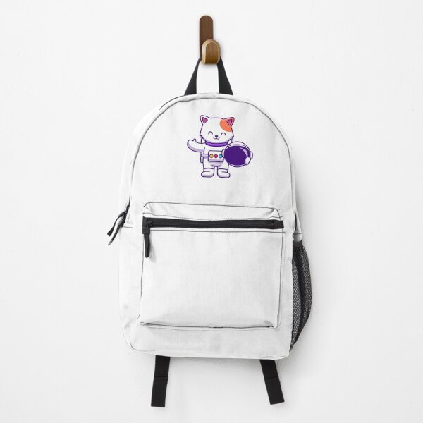 Item preview, Cute Space Cat Astronaut Holding Helmet Cartoon designed and sold by Zhi Deng.