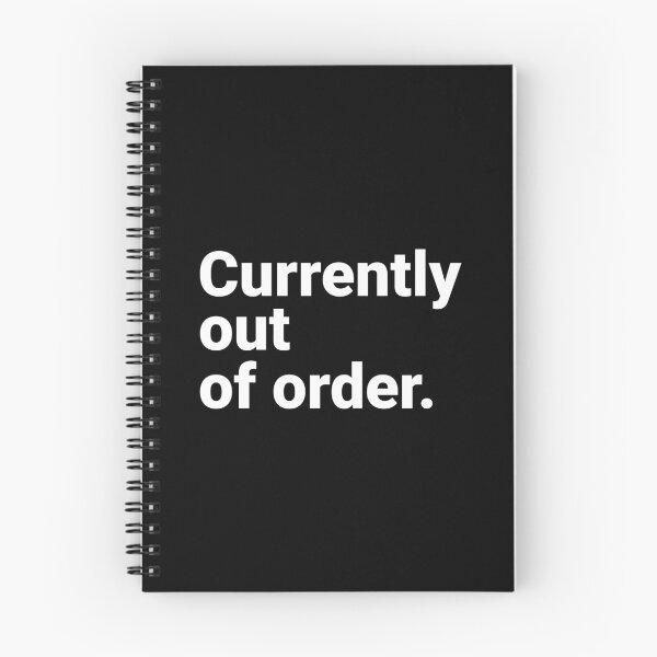 Item preview, Currently Out Of Order Sarcastic Burnout Mental Health designed and sold by Kiwi007.