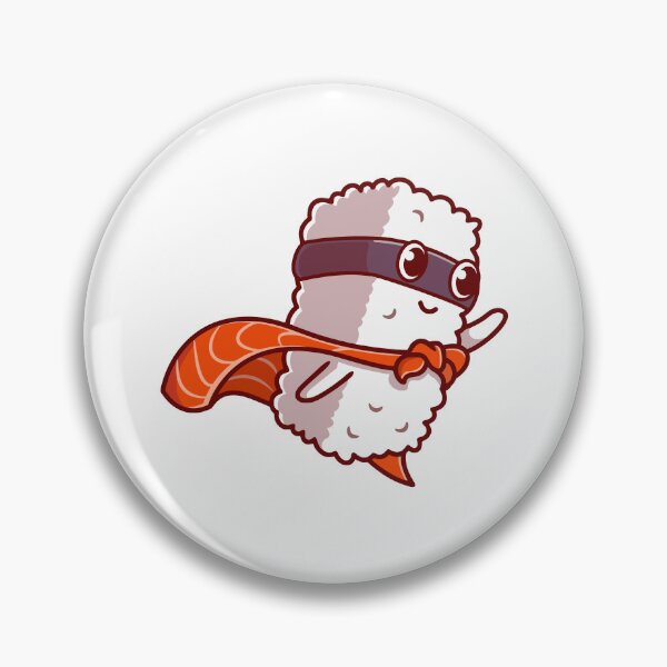 Item preview, Funny Sushi Superhero Cute Cartoon designed and sold by Zhi   Deng.