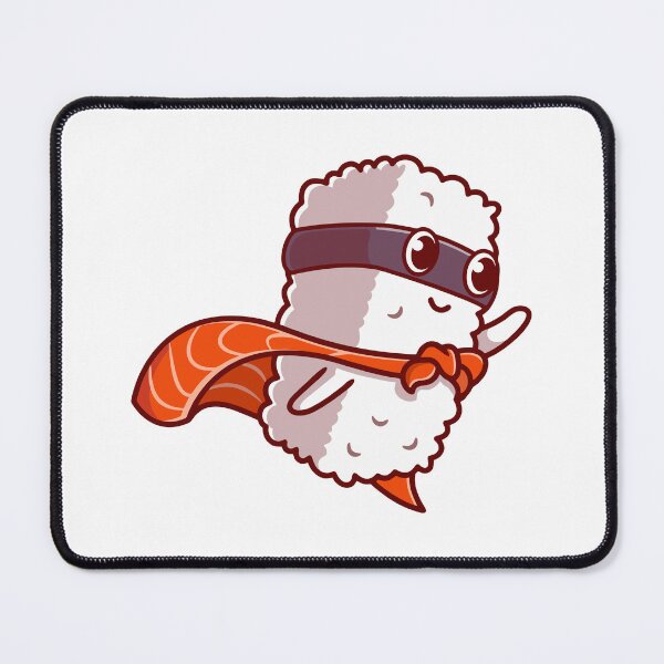 Item preview, Funny Sushi Superhero Cute Cartoon designed and sold by Zhi Deng.