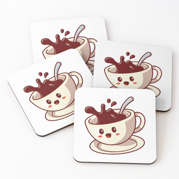 Item preview, Cute Coffee Cup Splashing Cartoon designed and sold by Zhi   Deng.