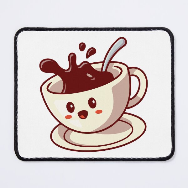 Item preview, Cute Coffee Cup Splashing Cartoon designed and sold by Zhi Deng.
