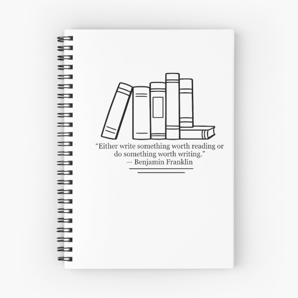 Item preview, Either Write Something Worth Reading or Do Something Worth Writing — Benjamin Franklin Quote designed and sold by The Prose Atelier.