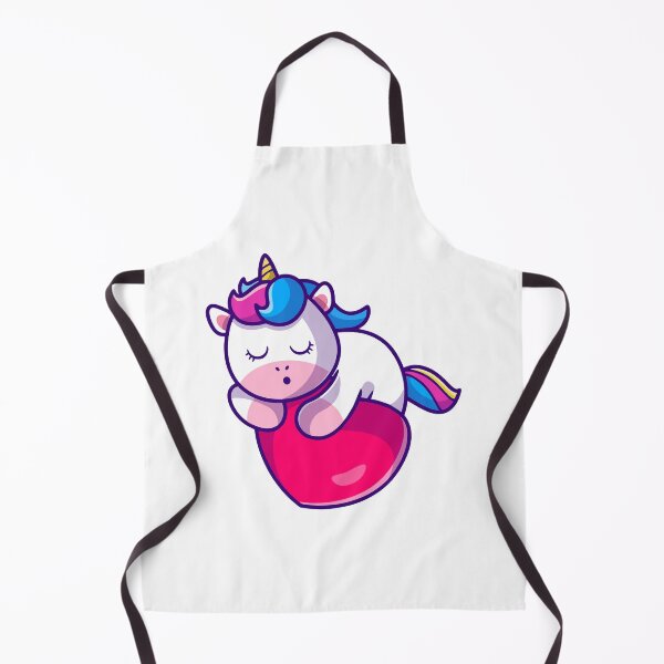 Item preview, Cute Sleeping Unicorn On Pink Heart designed and sold by Zhi Deng.