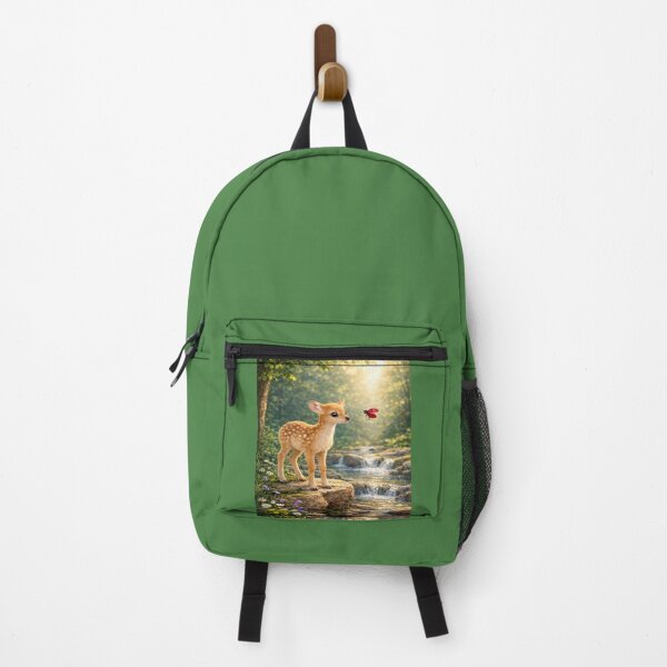 Item preview, Little Fawn by the River with a Ladybug designed and sold by MYPASSIONBG.