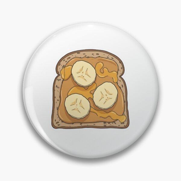 Item preview, Peanut Butter and Banana Toast Illustration  designed and sold by rissershop.