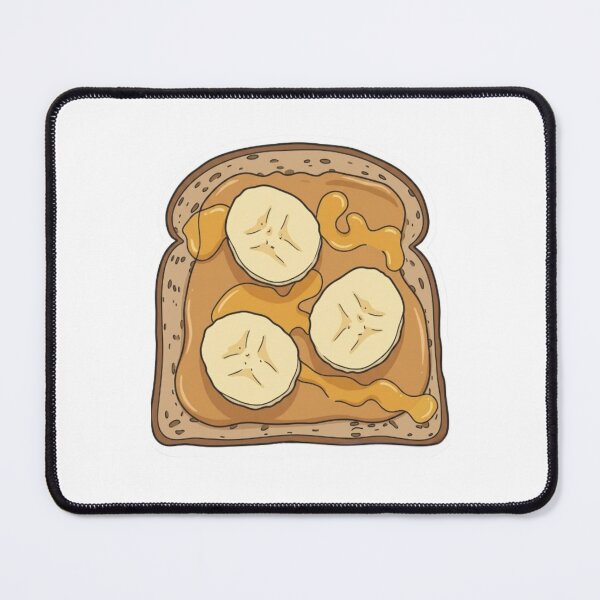 Item preview, Peanut Butter and Banana Toast Illustration designed and sold by rissershop.