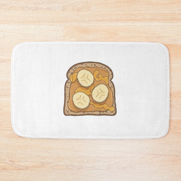 Item preview, Peanut Butter and Banana Toast Illustration  designed and sold by rissershop.