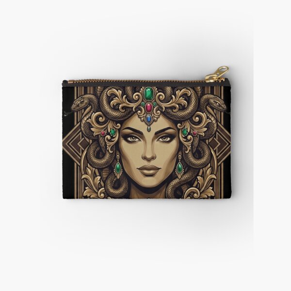 Item preview, Vintage Medusa Greek Mythology Gorgon Serpent Portrait designed and sold by ZENVIRART.
