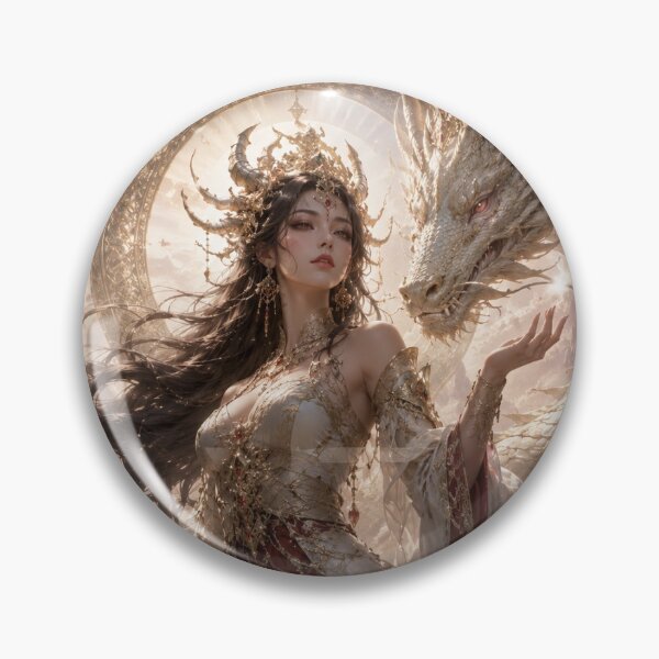 Item preview, White Dragon Goddess  designed and sold by Tom's Digital Art.