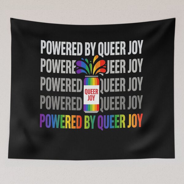 Item preview, Powered By Queer Joy Rainbow Can LGBTQ Pride Shirt designed and sold by What you are is Beautiful.