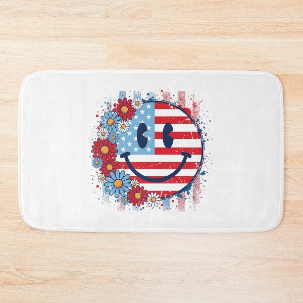 Item preview, Floral American Smile – Retro Patriotic USA Design designed and sold by Paper Drip.