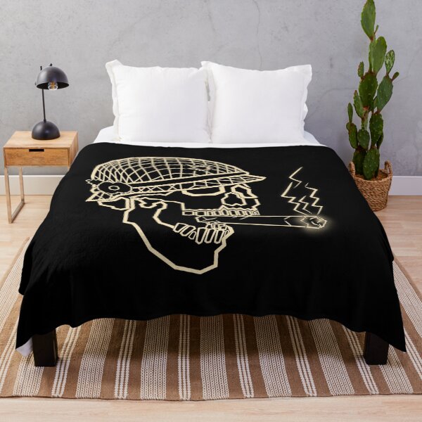 Item preview, Neon Skull Soldier Smoking Cigar – Cream Streetwear Line Art Design designed and sold by Neon_Ronin.
