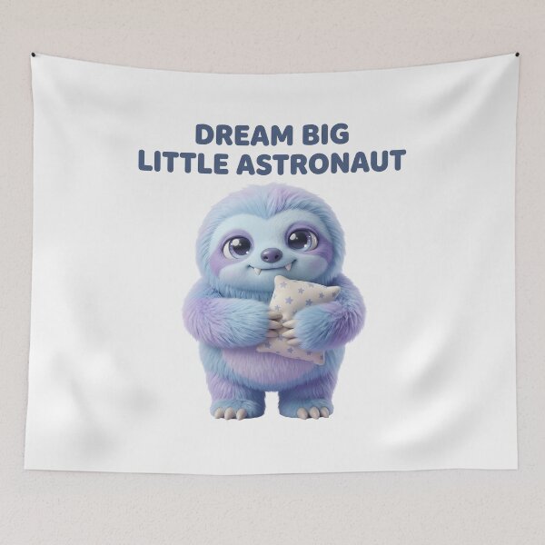Item preview, Takutaku Cute Astronaut Space Nursery Art Quote designed and sold by Mementoo.