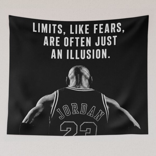 Item preview, Michael Jordan Limits Like Fears Poster designed and sold by ArtByRahim.