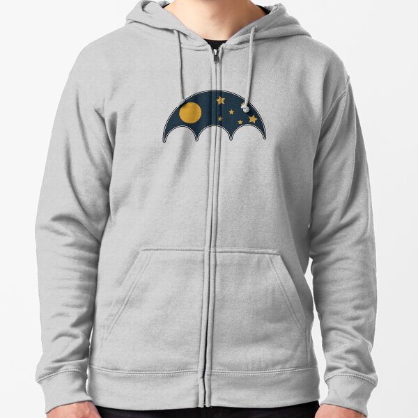 Moon Phase Zipped Hoodie