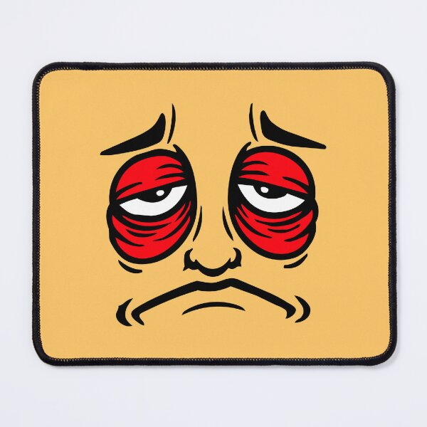 Item preview, Grumpy Sad Disappointed Face Funny Moody Comic designed and sold by shirt-o-mat.