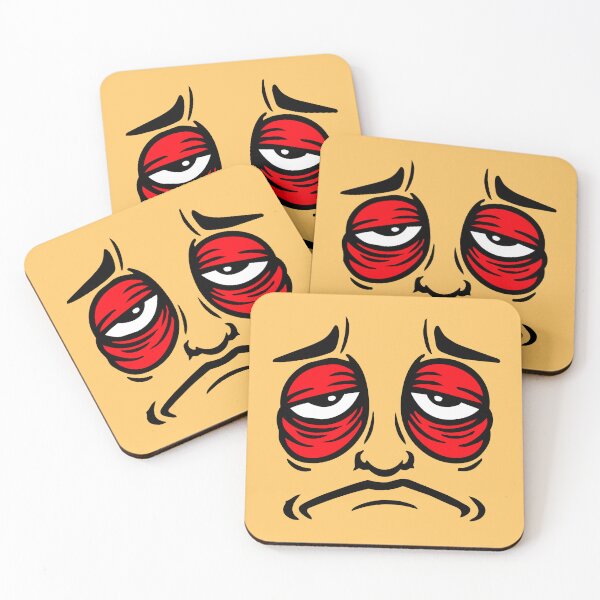 Item preview, Grumpy Sad Disappointed Face Funny Moody Comic designed and sold by shirt-o-mat.