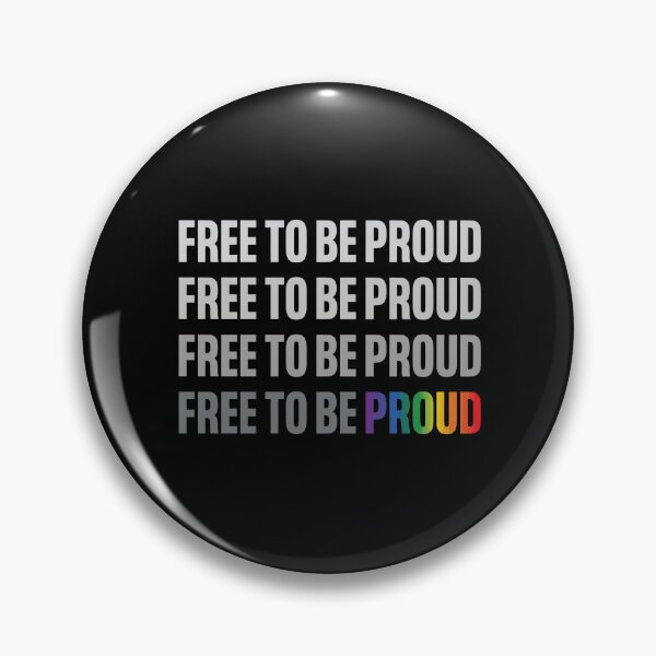 Item preview, Free To Be Proud Rainbow Gradient Bold Pride LGBTQ Shirt designed and sold by What you are is Beautiful.