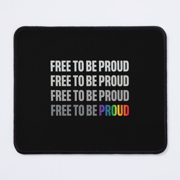 Item preview, Free To Be Proud Rainbow Gradient Bold Pride LGBTQ Shirt designed and sold by What you are is Beautiful.