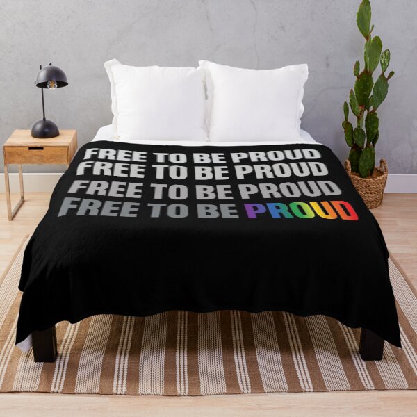 Item preview, Free To Be Proud Rainbow Gradient Bold Pride LGBTQ Shirt designed and sold by What you are is Beautiful.
