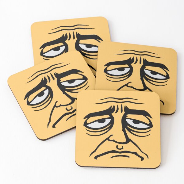 Item preview, Grumpy Sad Disappointed Face Funny Moody Comic designed and sold by shirt-o-mat.