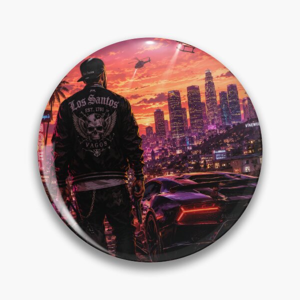 Item preview, Los Santos Outlaw Sunset | Neon Crime City designed and sold by Geralthewhite.