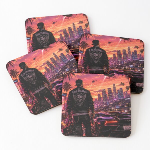 Item preview, Los Santos Outlaw Sunset | Neon Crime City designed and sold by Geralthewhite.