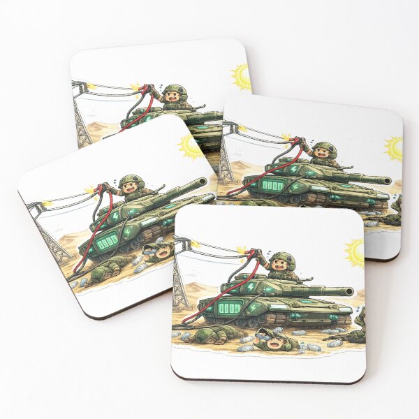Item preview, Solar Tank - Funny Military Energy Sticker designed and sold by sabarinath3421.