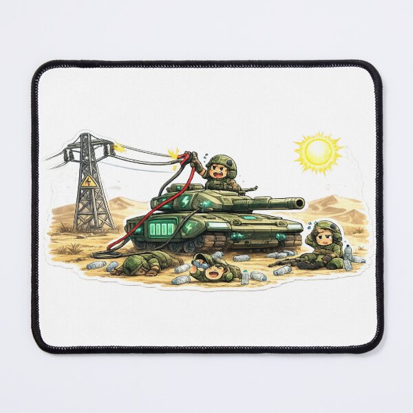 Item preview, Solar Tank - Funny Military Energy Sticker designed and sold by SNC3421.