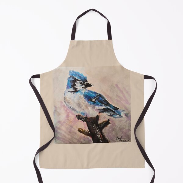 Item preview, Blue Jay Perched on a Branch Painting designed and sold by jadexjournal.