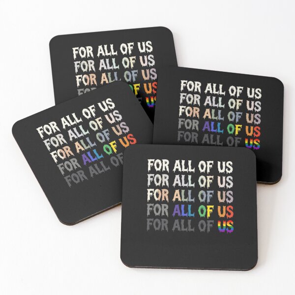 Item preview, For All Of Us Drip Horror Rainbow Pride LGBTQ Shirt designed and sold by What you are is Beautiful.