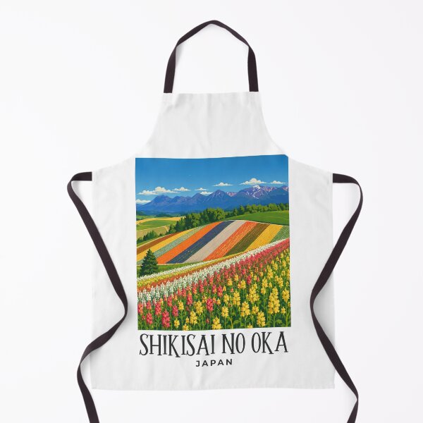 Item preview, A Travel Print of Shikisai no Oka - Japan designed and sold by StudioRedKoala.
