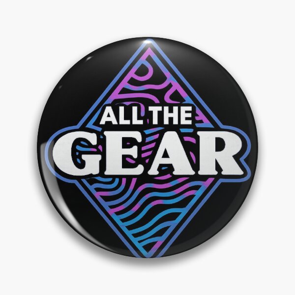 Item preview, All The Gear Neon Retro Logo – Gaming, Cycling & Outdoor Lifestyle Inspired Design designed and sold by GarnerSupplyCo.
