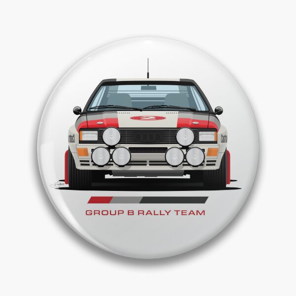 Item preview, Audi Quattro Rally Car from the 80s illustration designed and sold by blackdogshop.