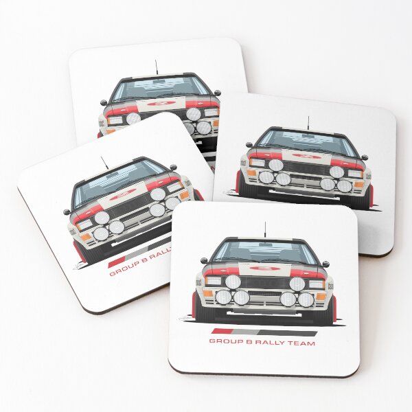 Item preview, Audi Quattro Rally Car from the 80s illustration designed and sold by blackdogshop.