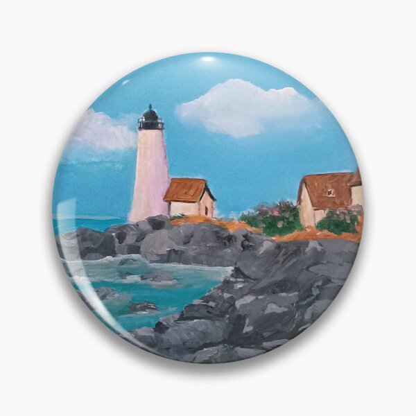 Item preview, Lighthouse on Rocky Shoreline designed and sold by Diane M. Lowe.